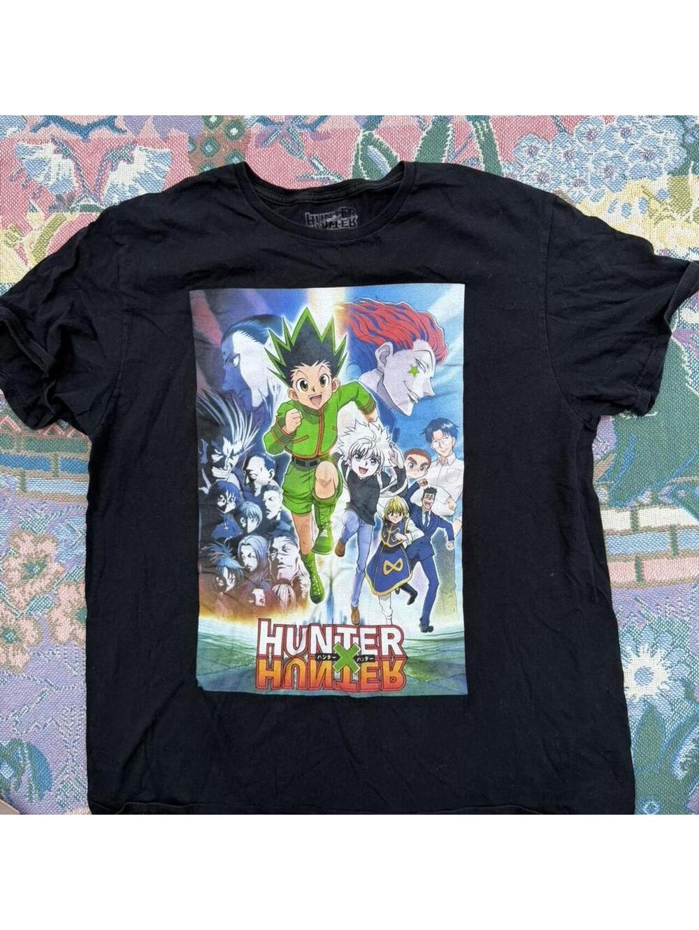 Hunter x Hunter Anime Graphic T-Shirt XL Black 100% Cotton